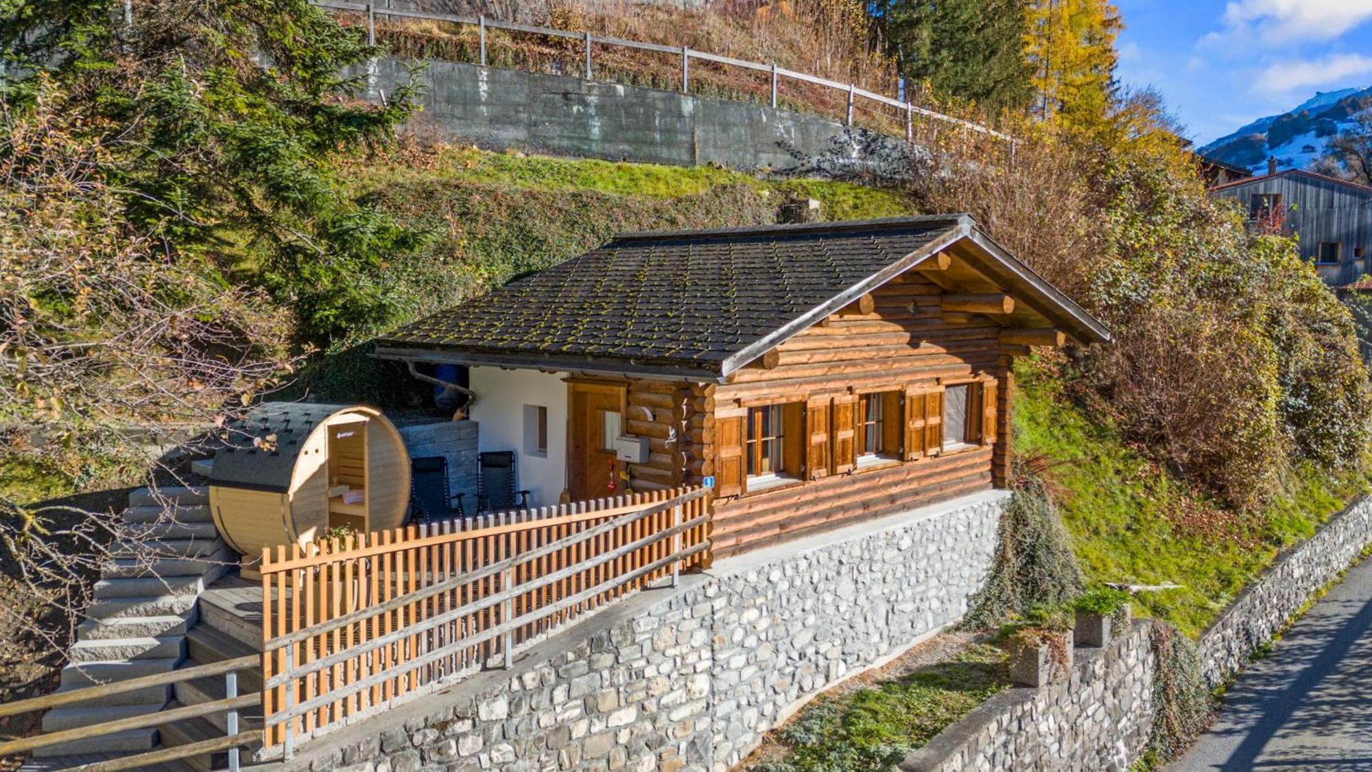 Gemuetliches Chalet Mit Privater Sauna Und Schoener Aussicht Küblis Dış mekan fotoğraf
